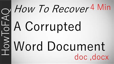How do I recover a corrupted text file?